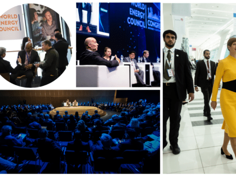 Collage image of previous World Energy Congress events
