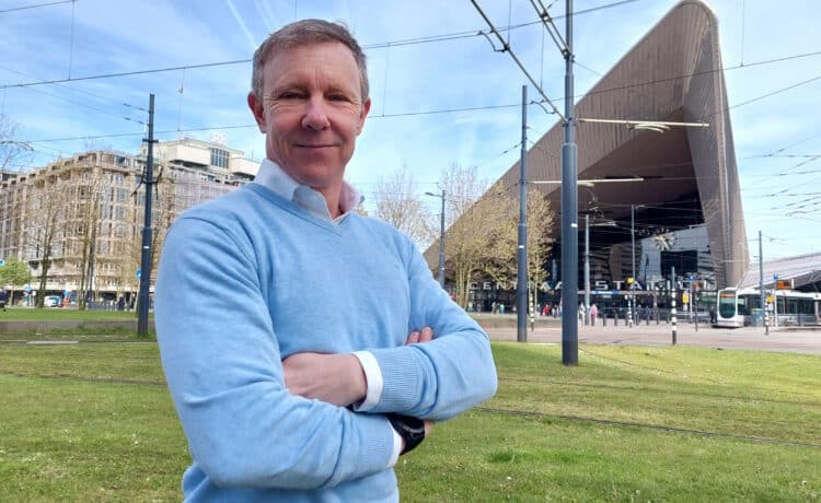 Michel Ingenbleek in heart of Rotterdam